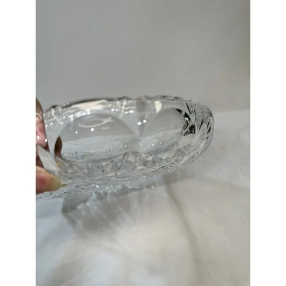Beyer Bleikristall‎ 24% Lead Crystal 8 1/2"  Crystal Bowl W.Germany - Picture 7 of 7